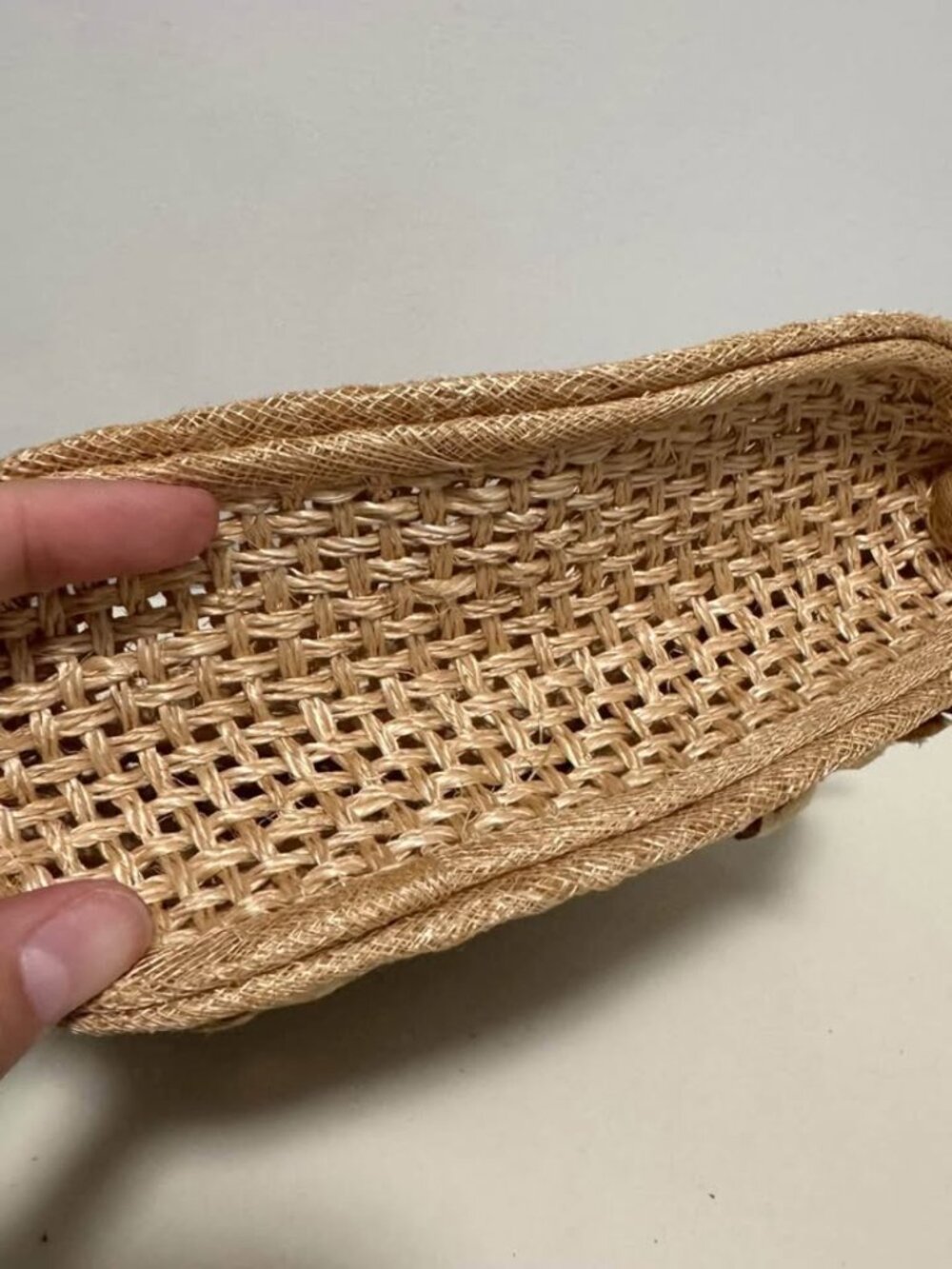 Vintage Hand Woven Flower Handbag Purse - Picture 10 of 10
